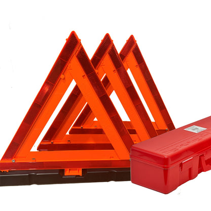 DOT-Approved Warning Triangles – 3-Pack – Case Pack of 12